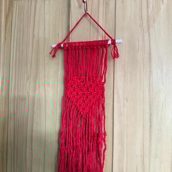 Macrame Heart Wall Hanging 