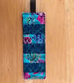 Patchwork fish print bookmark