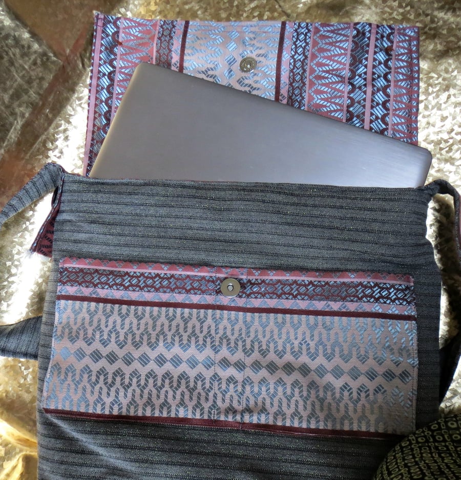 Glamorous Padded Laptop Bag with Bling
