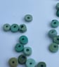 2.5g Chinese turquoise disc drilled beads - Image 2