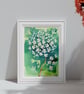 Hawthorn tree watercolour painting - Image 3