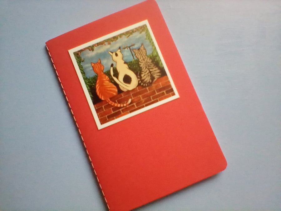 Mini Notebook featuring Tom Cat Painting Image