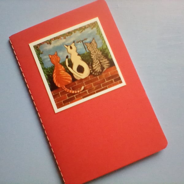 Mini Notebook featuring Tom Cat Painting Image