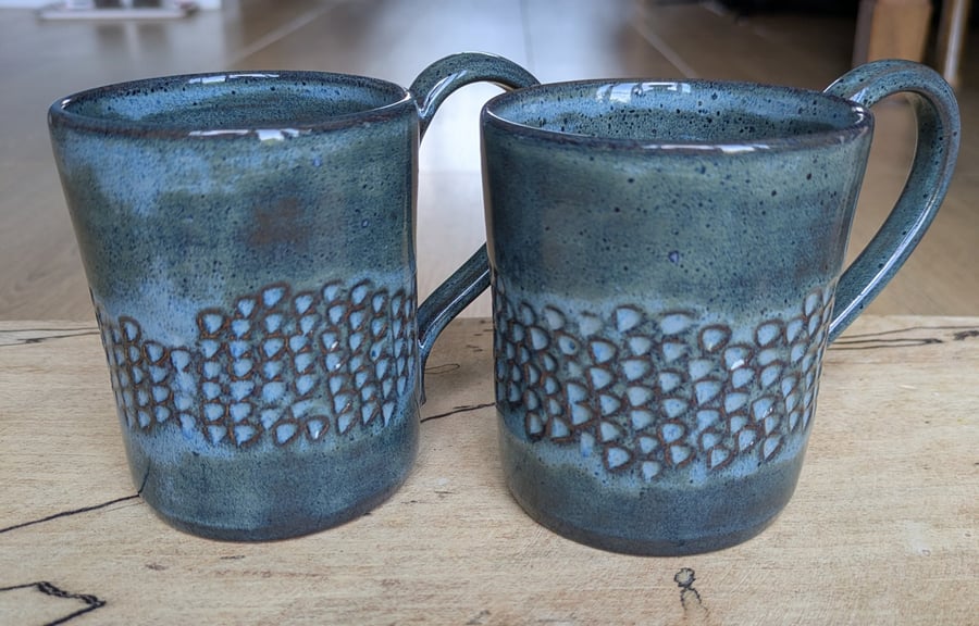 Carved mugs
