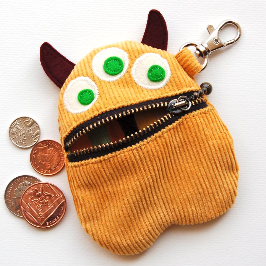 Yellow Monster Purse