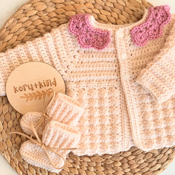 Bridgerton Baby Cardigan Merino Wool