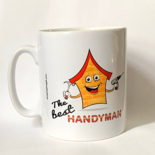 The Best Handyman Mug. Gifts, Mugs for a Handyman for Birthdays, Christmas