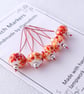 Lampwork Stitch Markers - Firey - Image 1