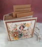 Vintage Handmade Scrapbook Album Holds 28 Photos. Floral & Lace Design - Image 3
