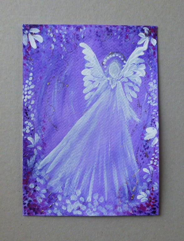 original art hand painted angel (ref FA 211 G1 )