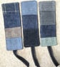 Tweed Bookmark, with cotton backing and ribbon , handcrafted. Save the Page . - Image 7