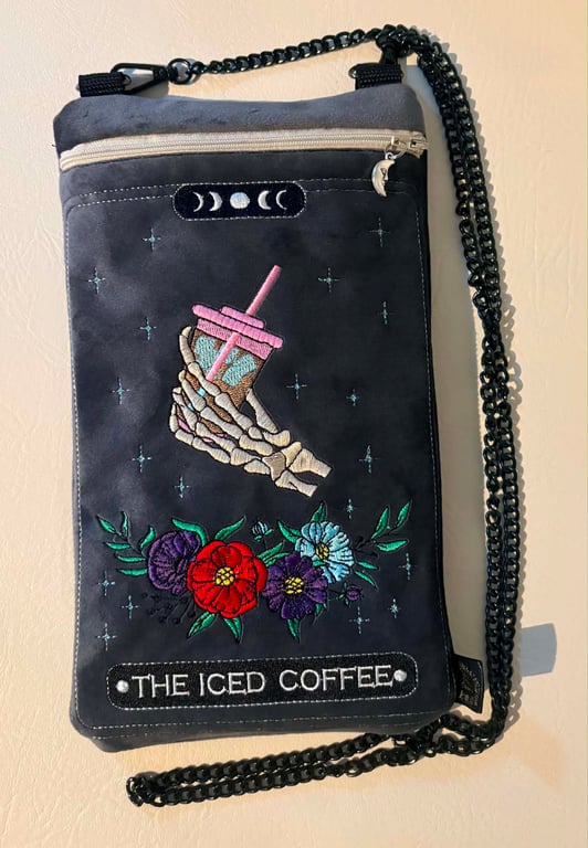 Embroidered Tarot inspired - The Iced Coffee - Velour 
