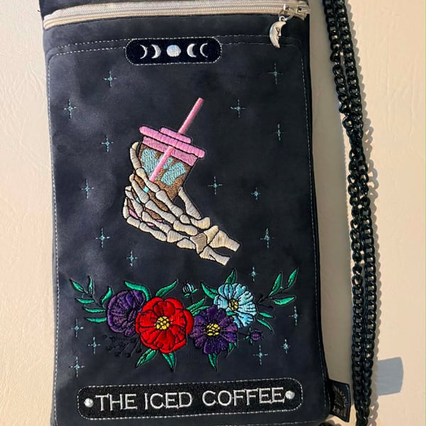 Embroidered Tarot inspired - The Iced Coffee - Velour 