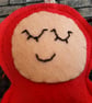 Red Angel Lavender Bag - Heart Embellishment - Image 2