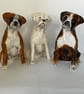 Personalised Boxer Dog salt and pepper shaker set. - Image 5