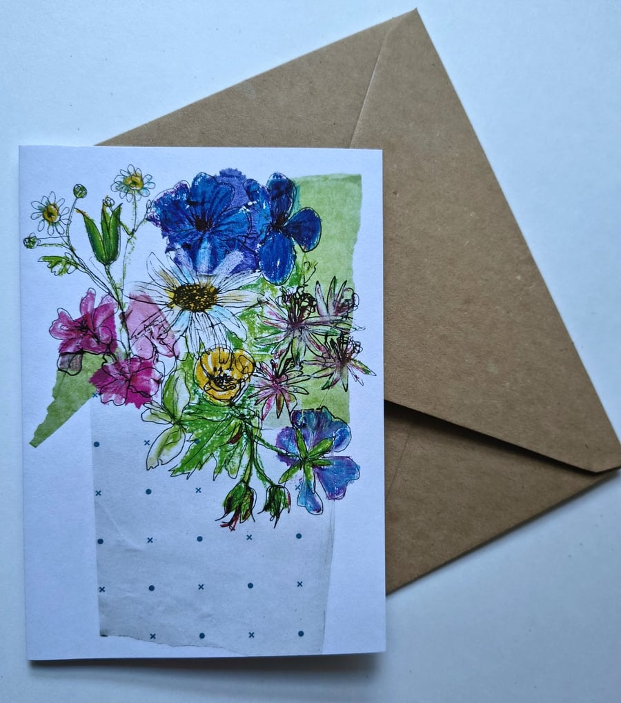 Flowers Greetings Card