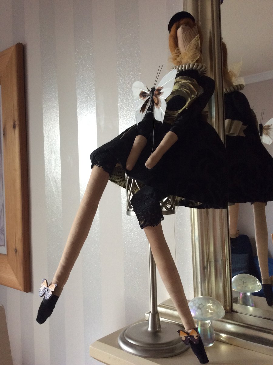 Tilda type handmade cloth doll