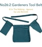 Canvas Tool Belt for Gardeners with Harvest Pouch & Secateurs Pocket - Teal Blue - Image 7