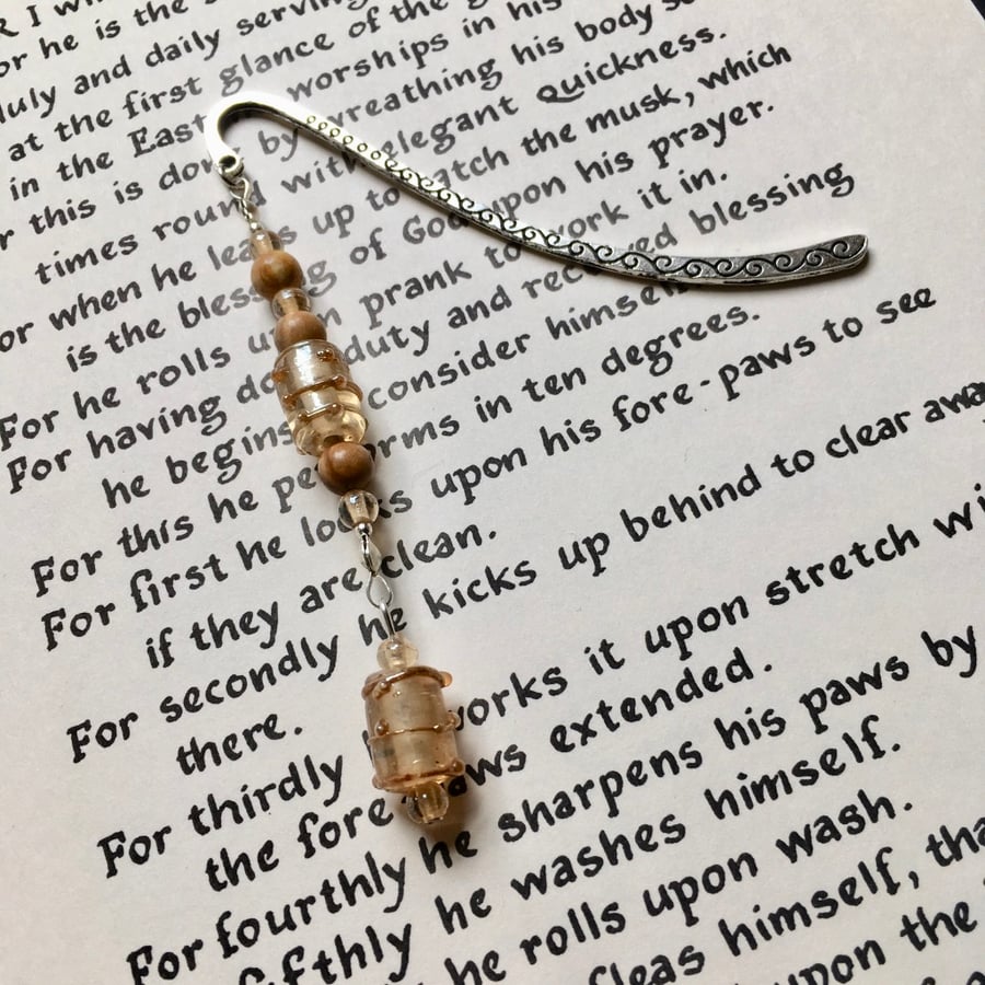 Gold Bead Bookmark, Gift for Her, Mothers Day