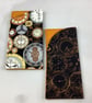 Clocks glasses case, Steampunk slip case, options, handmade
