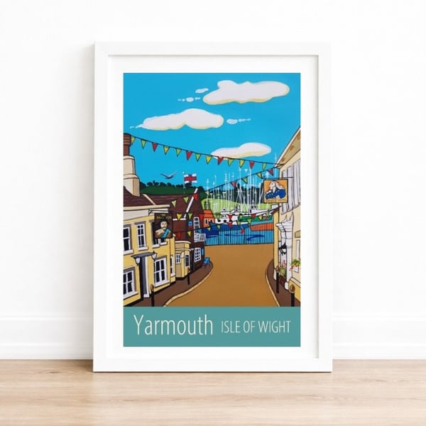 Yarmouth travel poster print by Susie West