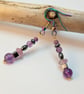 Amethyst And Hematite Earrings - Handmade In Devon - Image 9