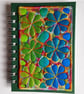 Sketchbook Spiral Bound Square 6 x 4 inches with Free Machine Embroidery Cover