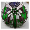 Scottish Thistle Stained Glass Suncatcher Flower of Scotland