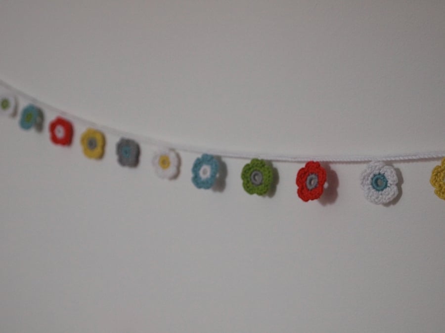 Custom order for Achap   Crochet Small Flower garland