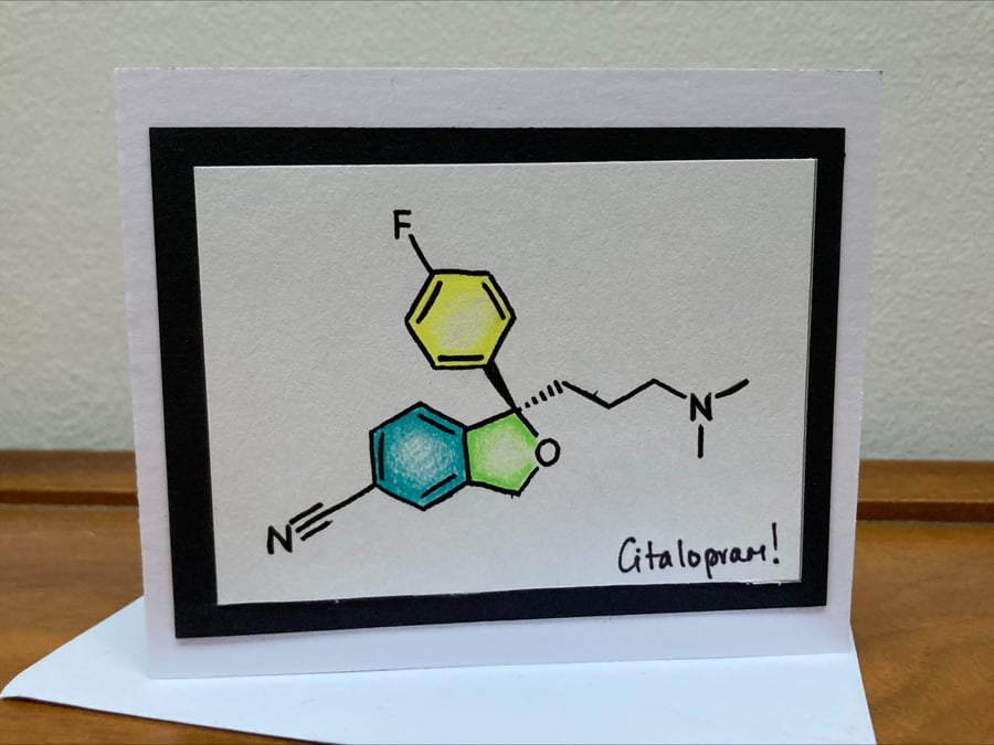 Citalopram greetings card (small)