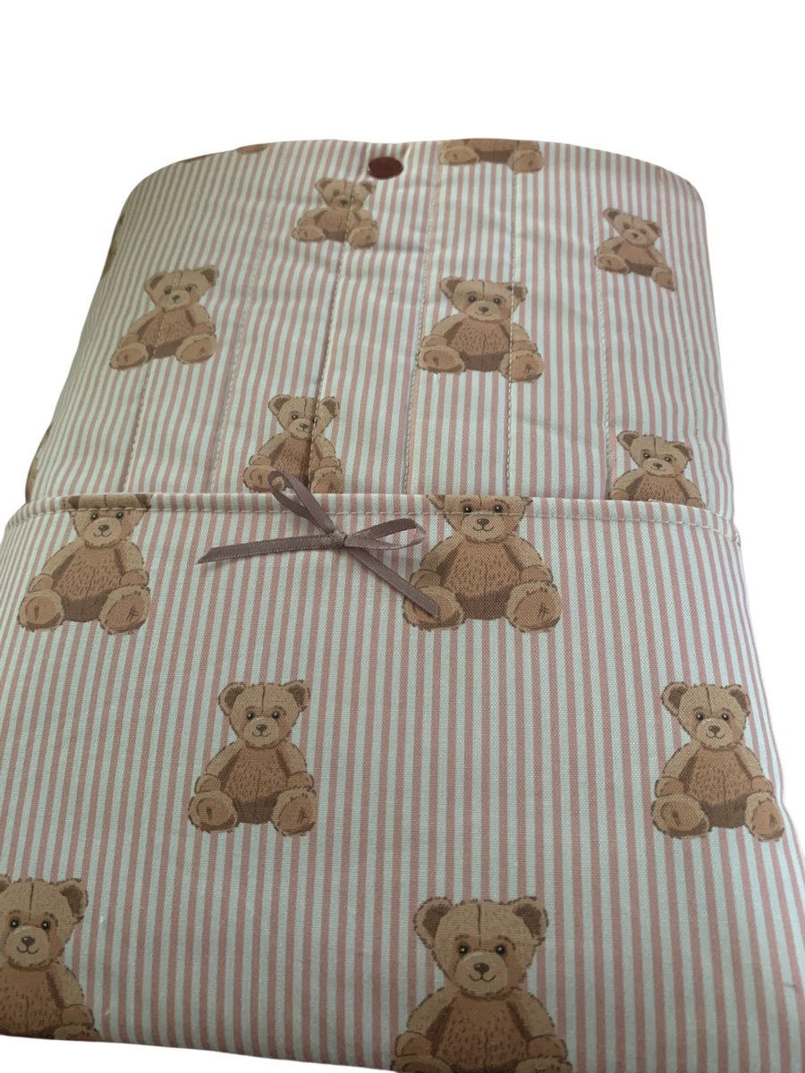 Medium Sized Book Sleeve.  Teddy Bear Fabric.  Limited Edition.