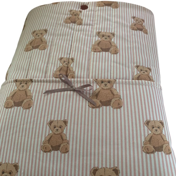 Medium Sized Book Sleeve.  Teddy Bear Fabric.  Limited Edition.