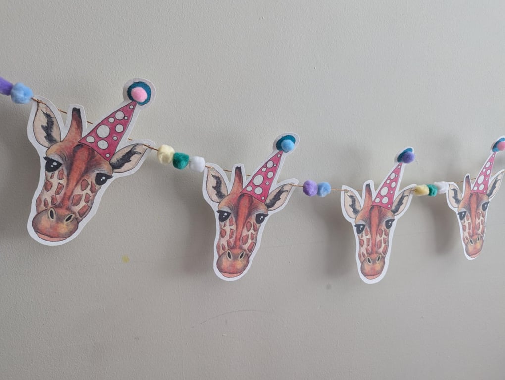 Giraffe Birthday Bunting