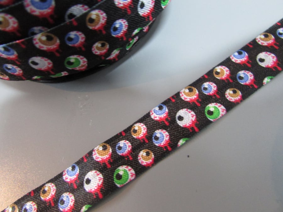 Eye ball Fold Over Elastic x 1 metre