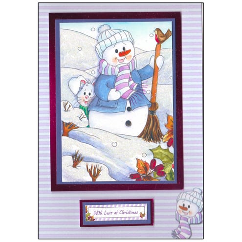 Snowman with Broom (X506)