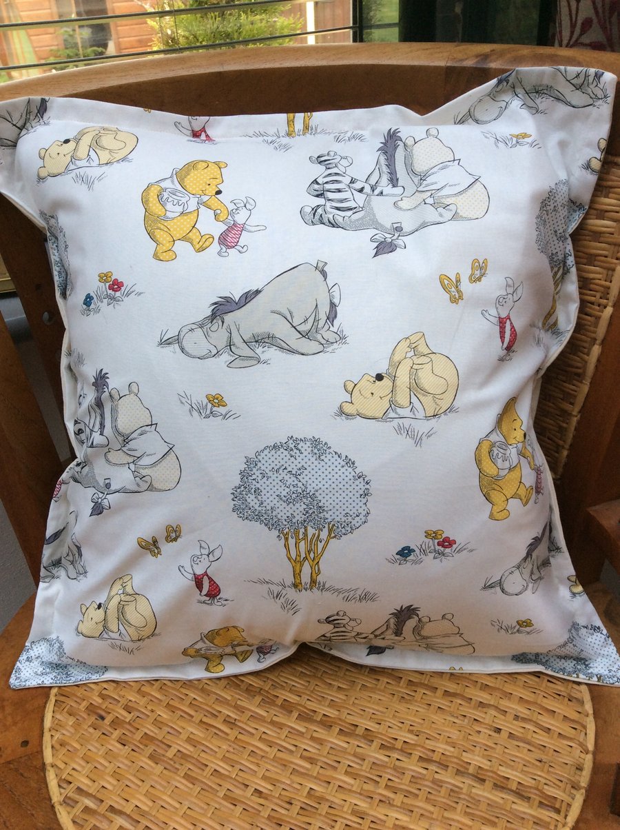 Cushion Cover, Winnie The Pooh and Friends.made to fit 18” infill. 