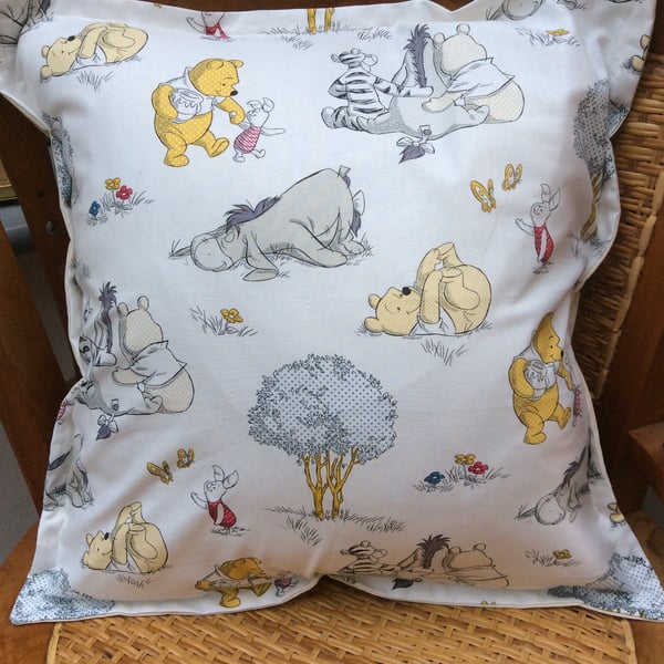 Cushion Cover, Winnie The Pooh and Friends.made to fit 18” infill. 