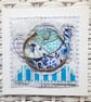 A Wire Blue & White Pot of Tea. An original handmade mixed media artwork. - Image 1