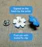 Forget Me Not Pin, Handmade Bereavement Gift, Miss You Gift, Funeral Favour, - Image 5