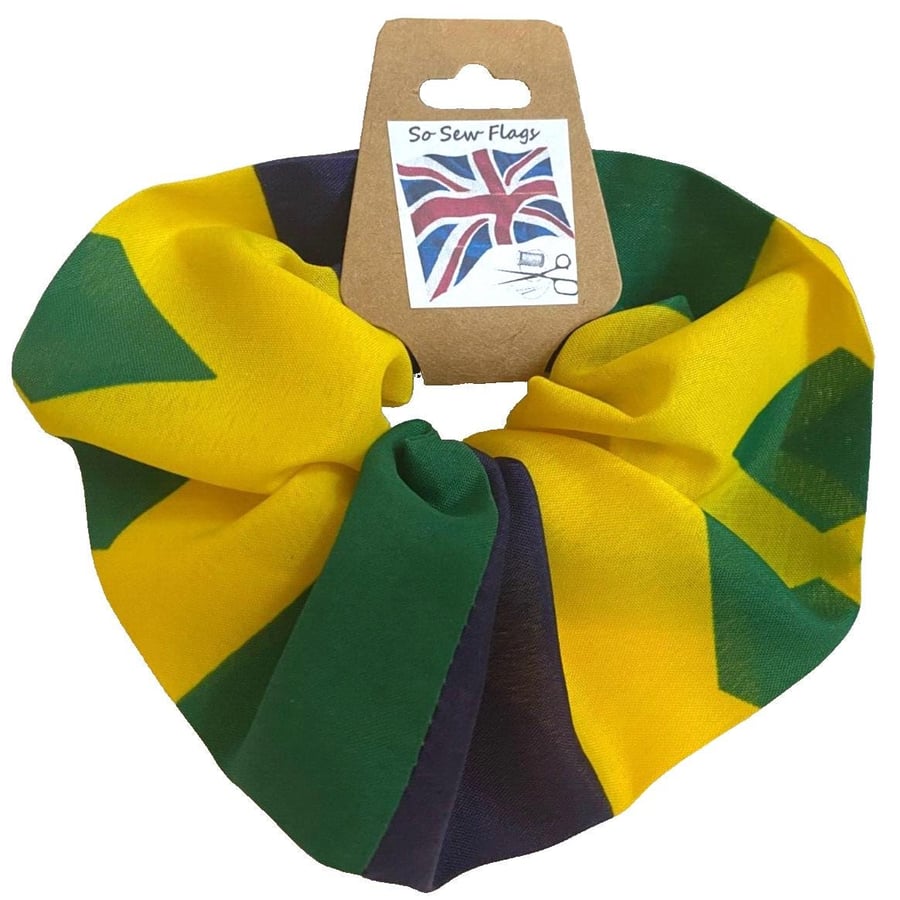 St Vincent & Grenadines Flag Hair Scrunchie Scrunchies Band Elastic