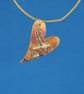 Cross My Heart  Brass and Silver Pendant - Image 1