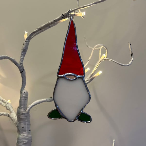 Cute Christmas Tree Gonk Decoration in Stained Glass - Perfect for the Tree!