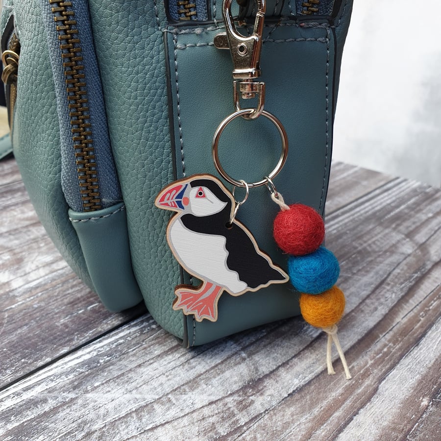 Puffin Water Bird Bag Charm
