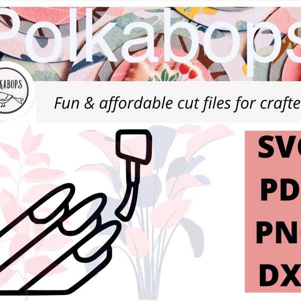 Manicure nail polish beauty spa cut file .SVG .PNG .PDF .DXF Cricut Silhoutte