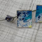 Stainless steel post earrings 