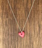 Red sweetheart porcelain necklace - Image 3