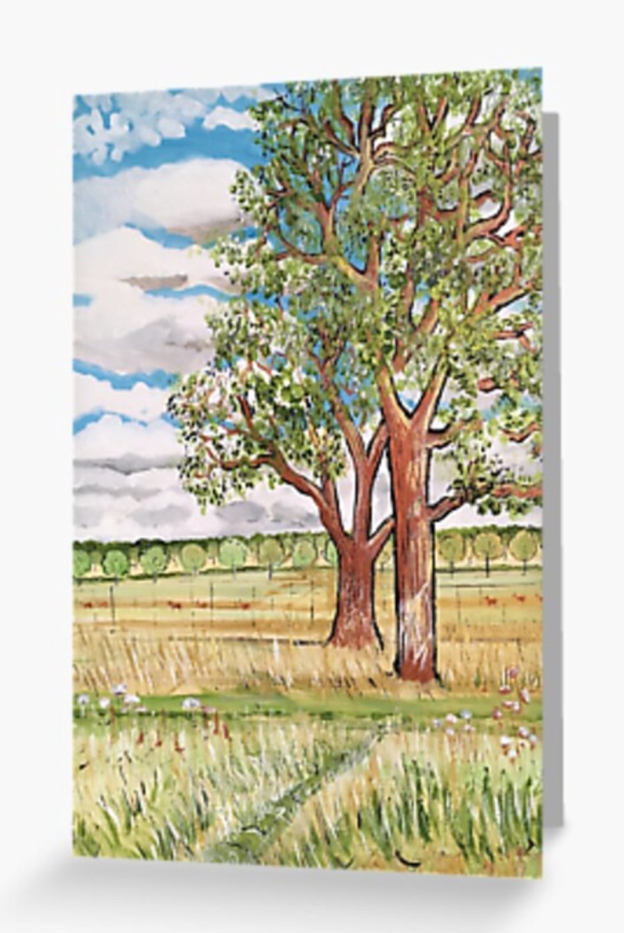 Greeting Card Based On The Original Painting By Sally Anne Wake Jones