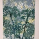 Unique Artwork of Plants Multicoloured and Mixed Materials