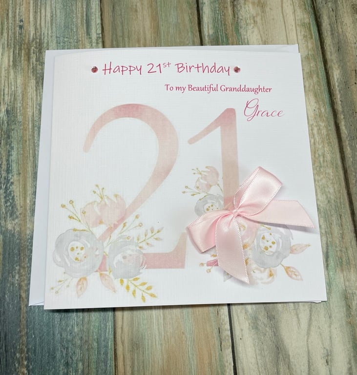 Personalised Birthday Card For Her Mum Daughter Auntie 21st 30th 40th 50th etc