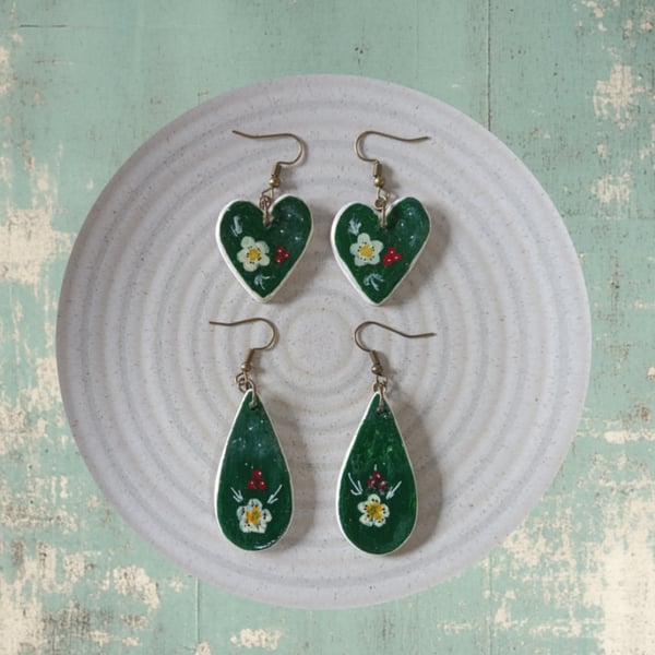 Folk art earrings 